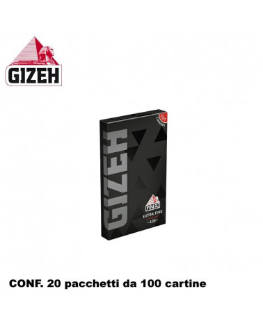 GIZEH CARTINE CORTA DOPPIA NERA 100PZ x [20CF] (2000)