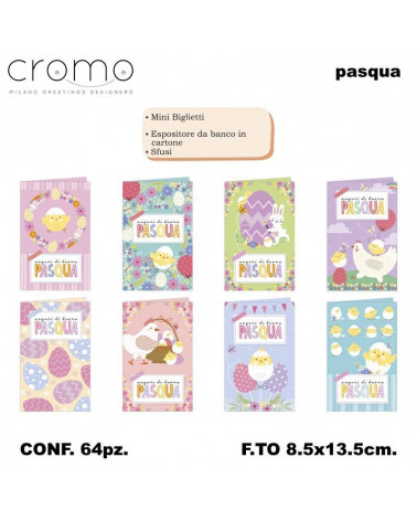 CROMO MINI BIGLIETTI PASQUA PA.9776 [64PZ]