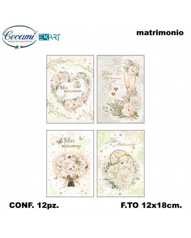 CECAMI BIGLIETTI FELICE MATRIMONIO 10189 [12PZ]