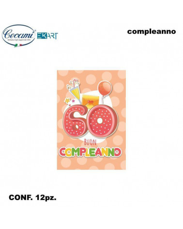 CECAMI BIGLIETTI I MIGLIORI ANNI 60 C/APPLICAZIONI 00243 [12PZ]