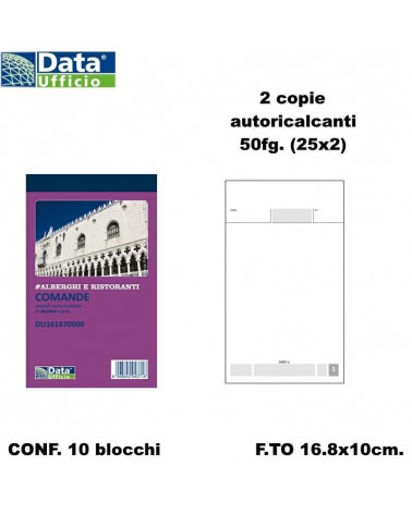 DATA UFFICIO COMANDE 16.8x10 16187 2C. [10PZ]