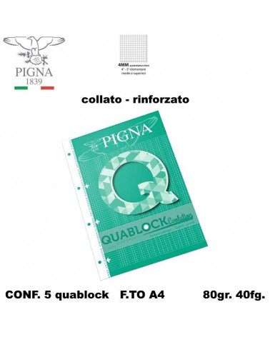 QUABLOCK A4 RINFORZATO 4MM [5PZ]