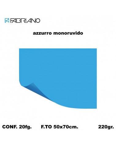BRISTOL MONORUVIDO 50X70 AZZURRO[20FG]