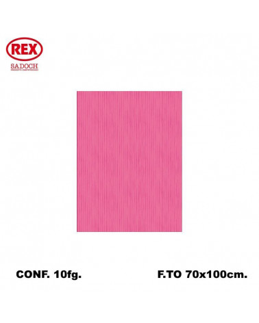 REX CARTA REGALO UNICOLORE 10FG. ROSA 722
