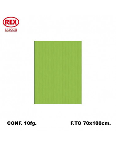 REX CARTA REGALO UNICOLORE 10FG. VERDE LIME 764