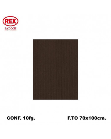 REX CARTA REGALO UNICOLORE 10FG. MARRONE 795