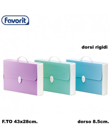 FAVORIT POLIONDA DORSI RIGIFI PASTEL 43x28 1 CHIUSURA D.8.5