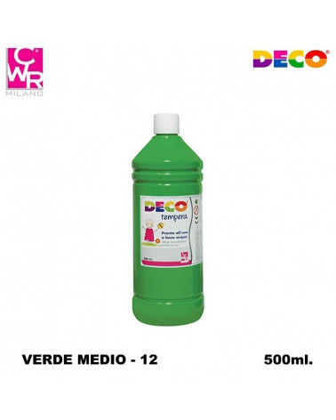CWR DECO TEMPERA PRONTA 500ml. VERDE MEDIO 12