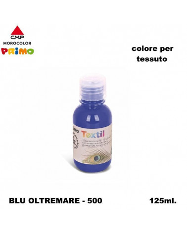PRIMO COLORE PER TESSUTO 125ML BLU OLTREMARE 500