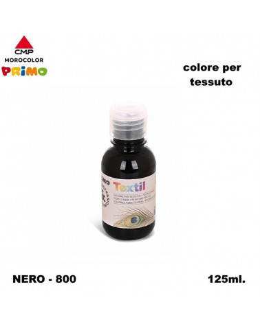 PRIMO COLORE PER TESSUTO 125ML NERO 800