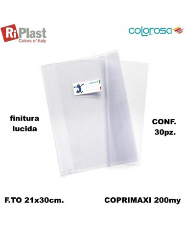 RI PLAST COPRIMAXI A4 SUPERCRISTALLO COLOROSA NEUTRO [30PZ]