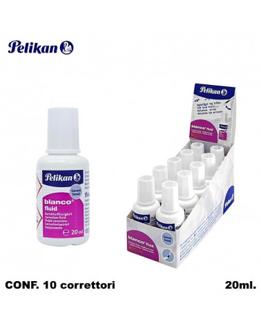 PELIKAN CORRETTORE BLANCO CON PENNELLO 20ml.10PZ.