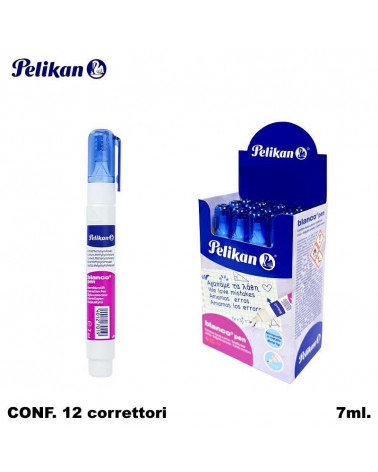 PELIKAN CORRETTORE BLANCO PEN 7ml.12PZ.