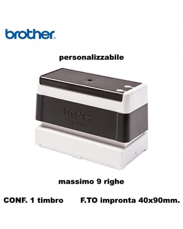 BROTHER TIMBRO NERO 40X90 AUTOINCHIOSTRANTE PERSONALIZZATO