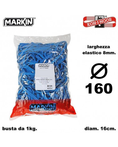 MARKIN ELASTICI BUSTA 1KG.FETTUCCIA DIAMETRO 160