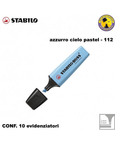 STABILO BOSS PASTEL AZZURRO CIELO 112-EVIDENZIATORE [10PZ]