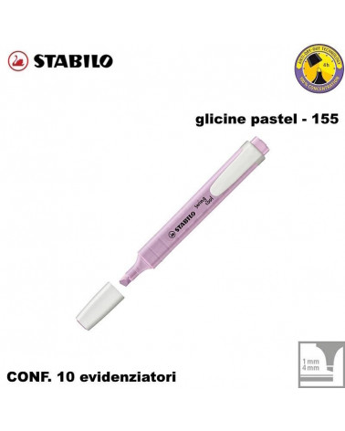 STABILO SWING COOL PASTEL GLICINE EVIDENZIATORE-155 [10PZ]