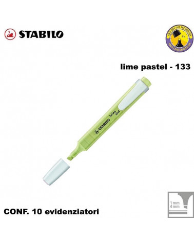 STABILO SWING COOL PASTEL LIME EVIDENZIATORE-133 [10PZ]
