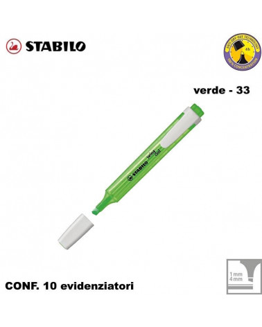 STABILO SWING COOL VERDE EVIDENZIATORE-33 [10PZ]