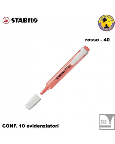 STABILO SWING COOL ROSSO EVIDENZIATORE-40 [10PZ]