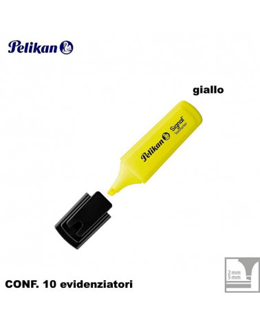 PELIKAN EVIDENZIATORE TEXMARKER 10PZ.GIALLO