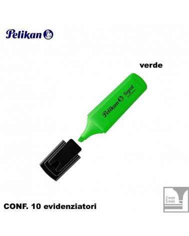 PELIKAN EVIDENZIATORE TEXMARKER 10PZ.VERDE