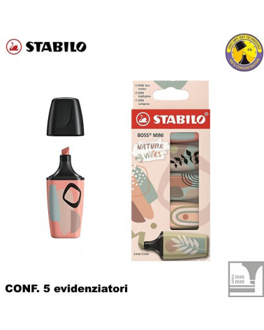 STABILO BOSS MINI NATURE 5PZ.