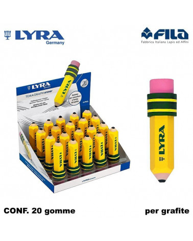 LYRA GOMMA ERASER 20pz.TEMAGRAPH-L7417201