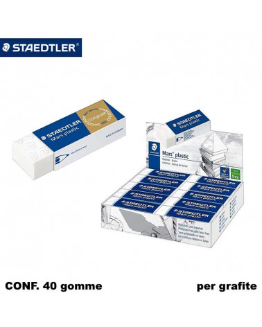STAEDTLER GOMMA 52650 40PZ.MATITA-MARS