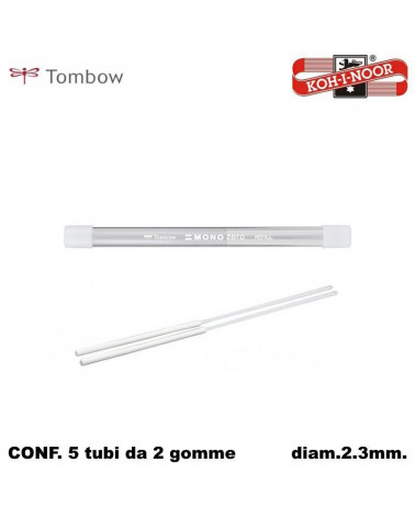 TOMBOW RICAMBIO GOMMA MONO ZERO PUNTA TONDA 2pz.x 5cf.
