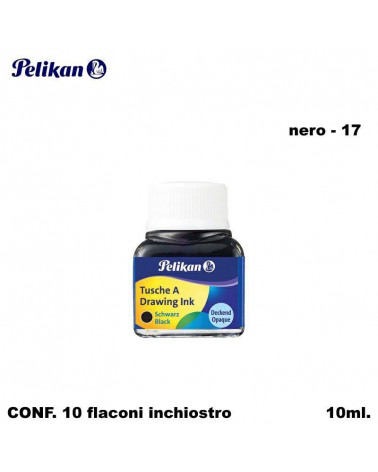 PELIKAN INCHIOSTRO DI CHINA 10ML. NERO PERLA-17 [10PZ]