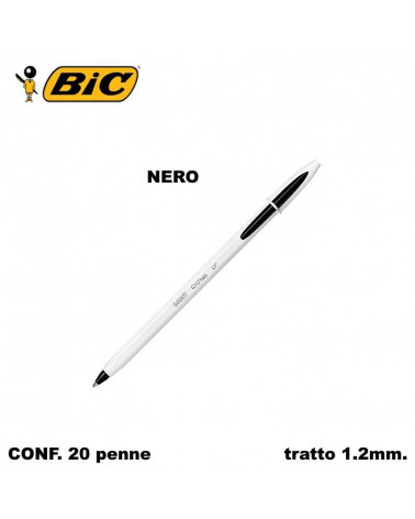 BIC SFERA CRISTALL UP BICOLOR 20PZ NERO