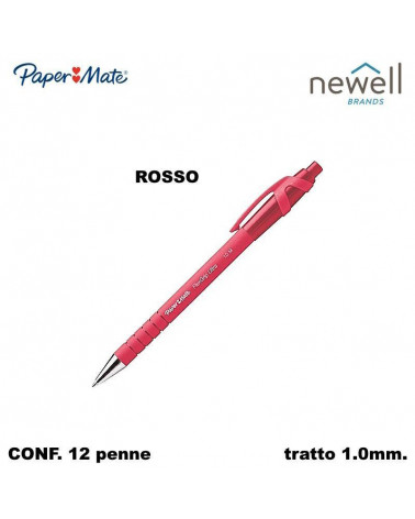 PAPER MATE SFERA FLEXGRIP ULTRA M  ROSSO-SCATTO-PAPER [12PZ]
