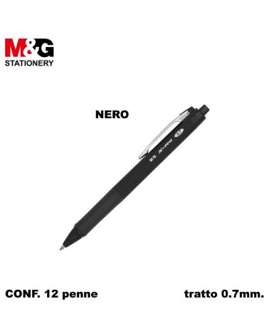 M&G SFERA GEL SCATTO X-PRO 0.7 NERO [12PZ]