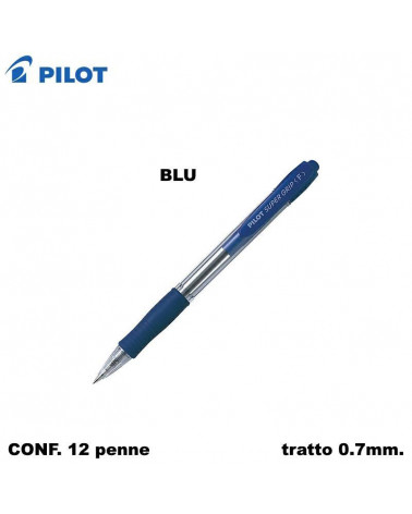 PILOT SFERA SUPERGRIP F  BLU-SCATTO [12PZ]