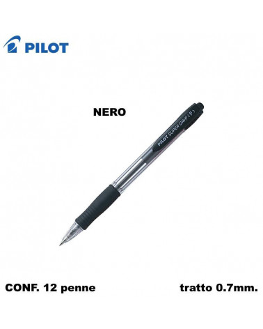 PILOT SFERA SUPERGRIP F  NERO-SCATTO [12PZ]