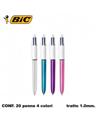 BIC SFERA 4 COLORI SHINE 20pz.