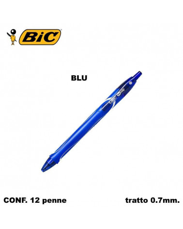BIC SFERA GEL-OCITY QUICK DRY 12PZ. BLU-SCATTO