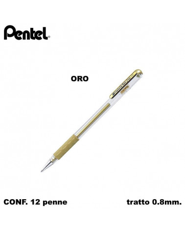 PENTEL SFERA HYBRID GEL 0,8 12PZ.K118 ORO