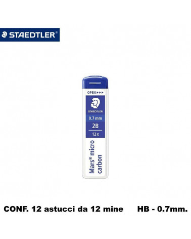 STAEDTLER MINE 0,7  2B [12PZ]