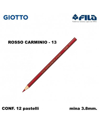 GIOTTO PASTELLO SUPERMINA N.13 ROSSO CARMINIO 13 [12PZ]