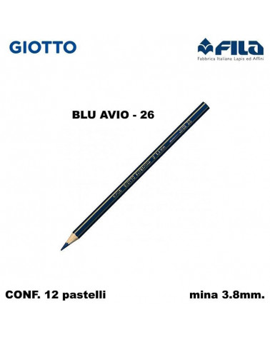 GIOTTO PASTELLO SUPERMINA N.26 BLU AVIO 26 [12PZ]