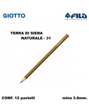 GIOTTO PASTELLO SUPERMINA N.31 TERRA S.NATURALE 31 [12PZ]