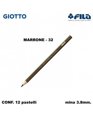 GIOTTO PASTELLO SUPERMINA N.32 MARRONE 32 [12PZ]