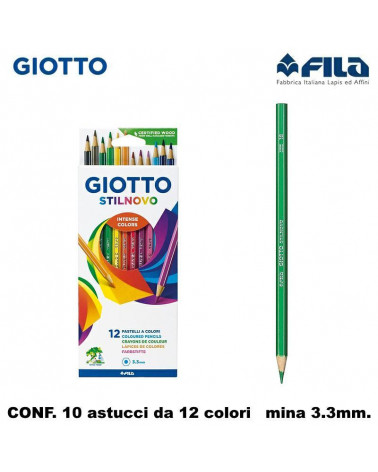 GIOTTO PASTELLO STILNOVO 12COL. [10PZ]