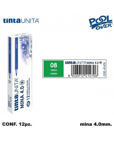 TINTA UNITA PASTELLO MINA 4MM. VERDE 08 41470 [12PZ]