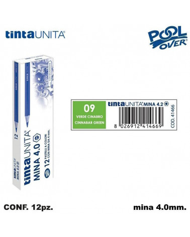 TINTA UNITA PASTELLO MINA 4MM. VERDE CINABRO 09 41466 [12PZ]