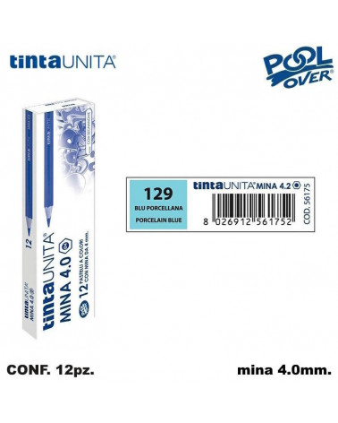 TINTA UNITA PASTELLO MINA 4MM. BLU PORCELLANA 129 [12PZ] 56175