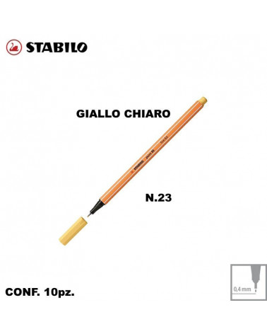 STABILO POINT 88 N.23 GIALLO CHIARO [10PZ]