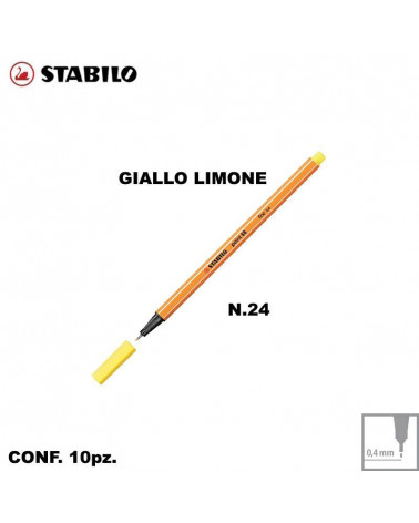 STABILO POINT 88 N.24 GIALLO LIMONE [10PZ]